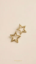 Aretes silueta de estrella