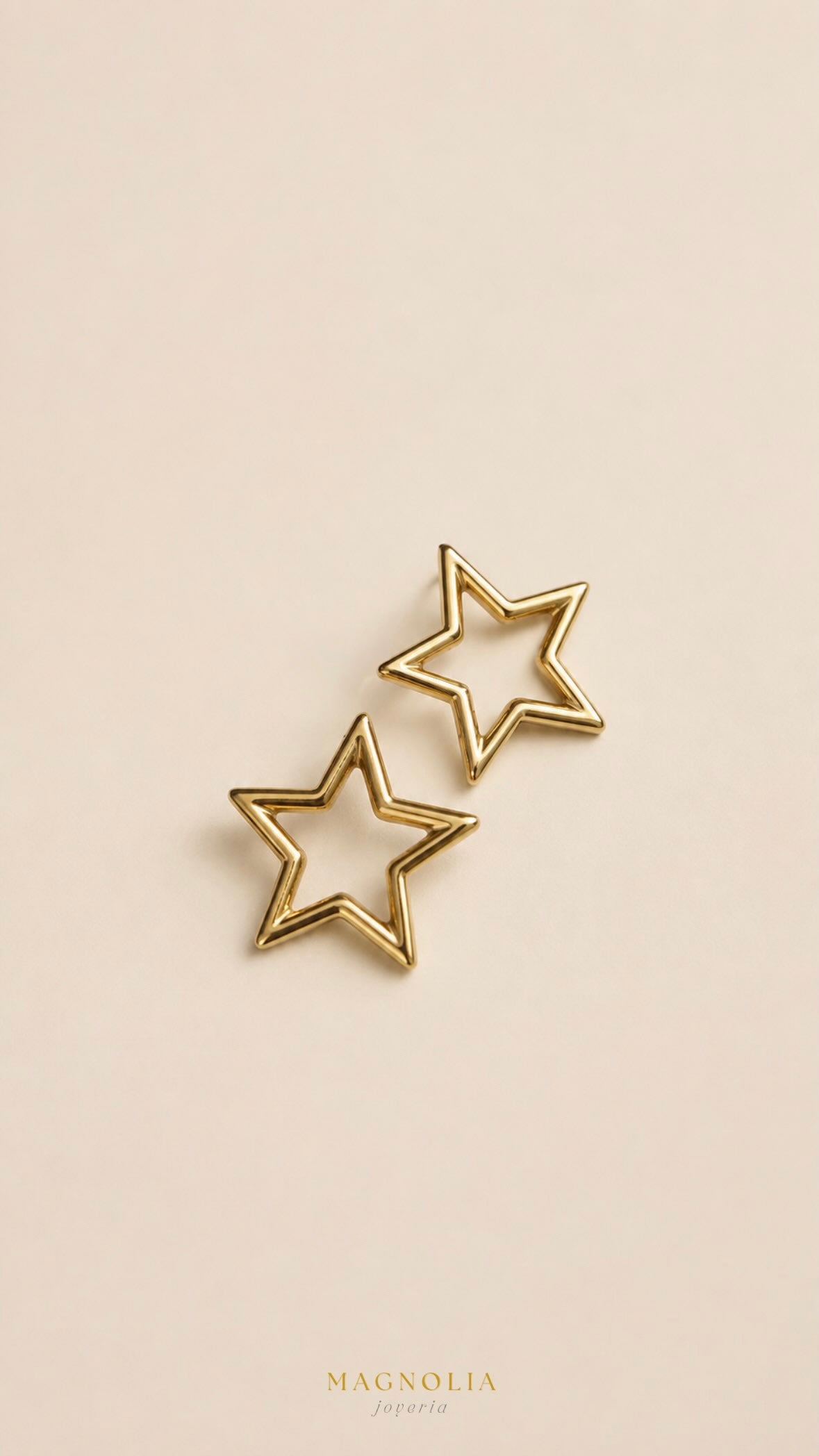 Aretes silueta de estrella