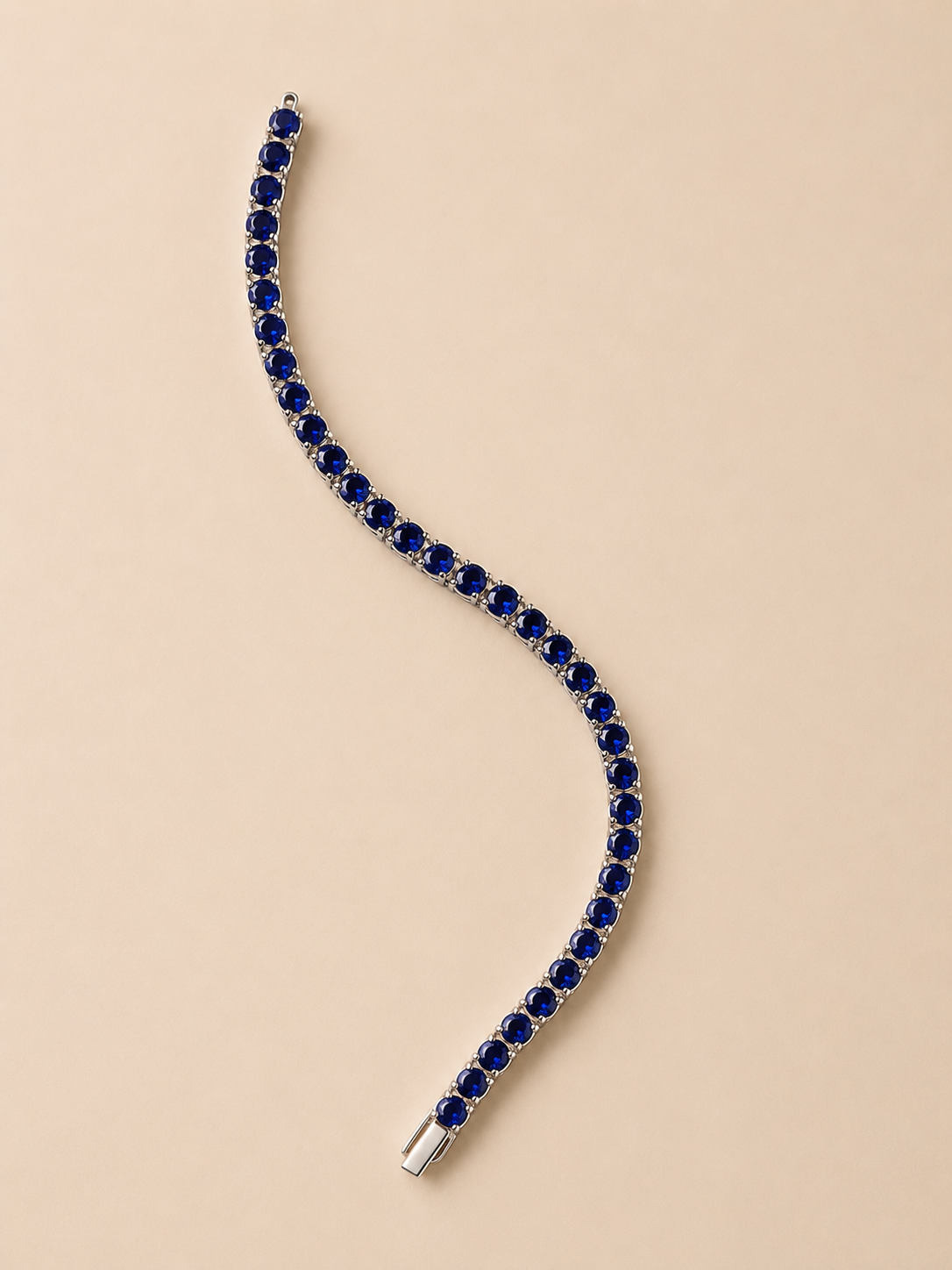 Pulsera tennis azul