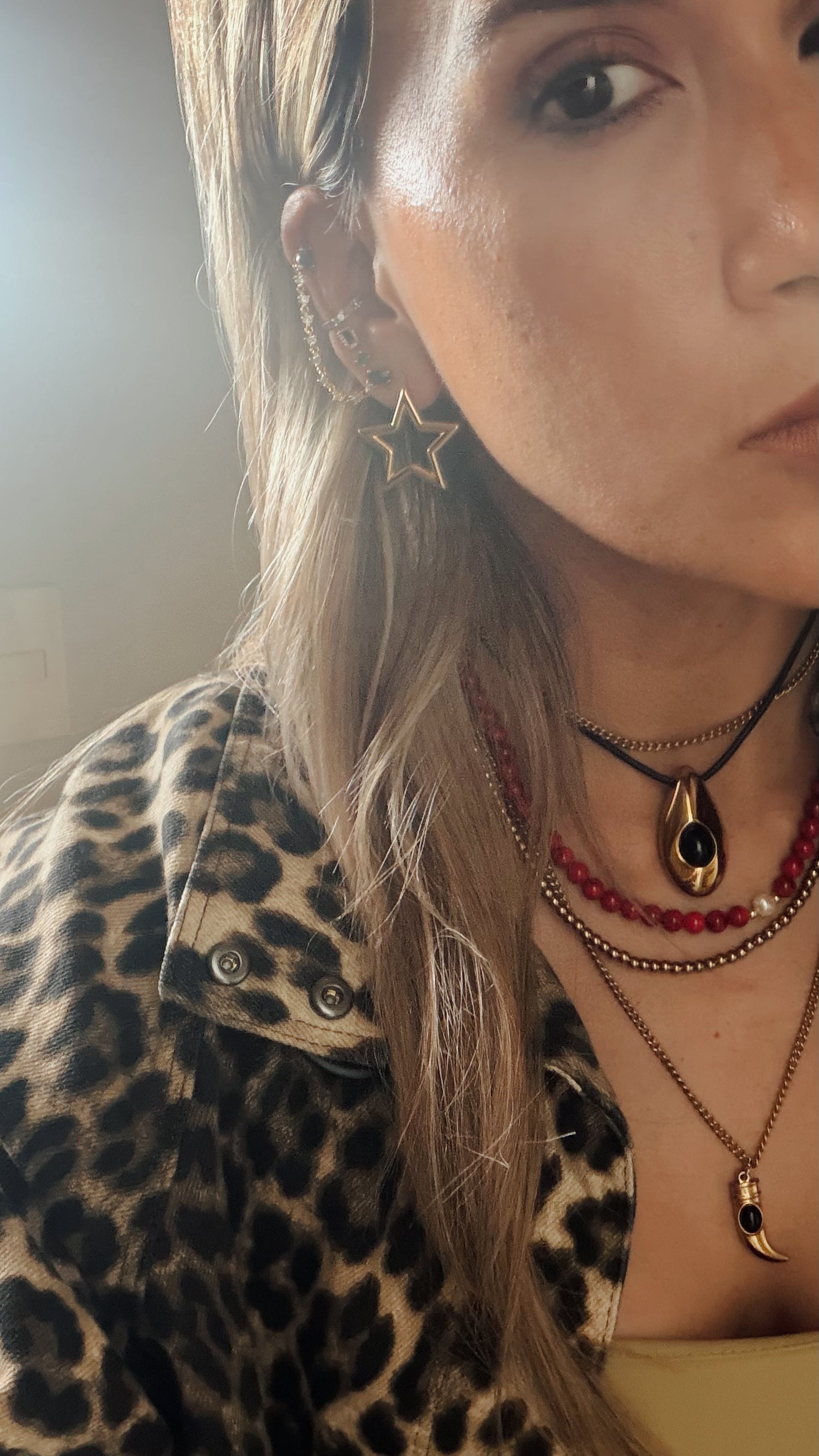 Aretes silueta de estrella