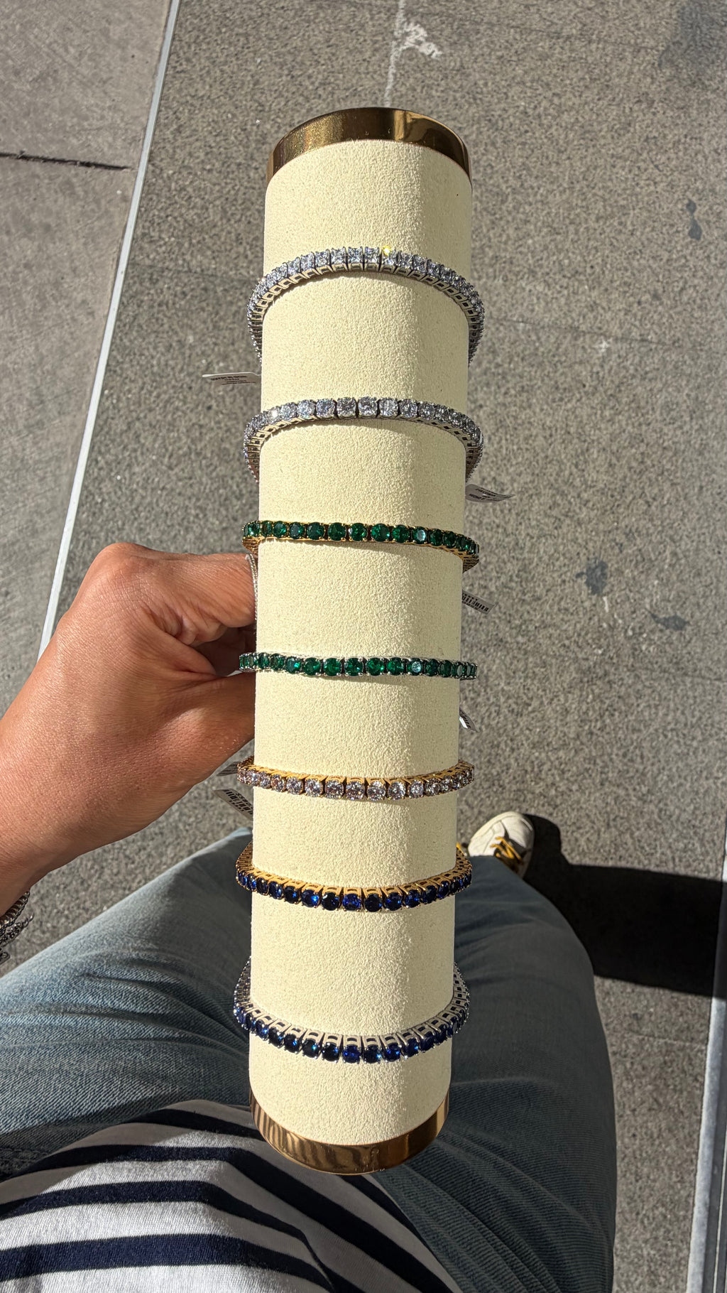 Pulsera tennis azul