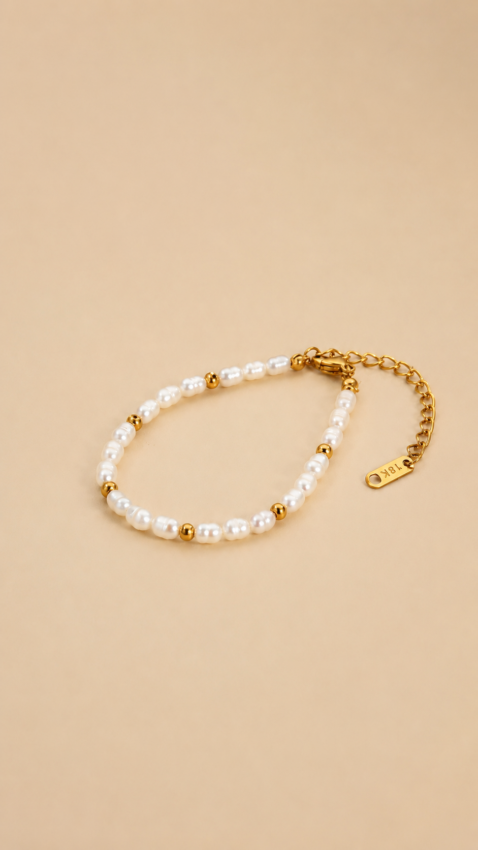 Pulsera perla perla agua dulce