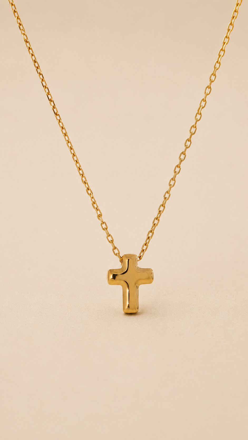 Collar de cruz mini