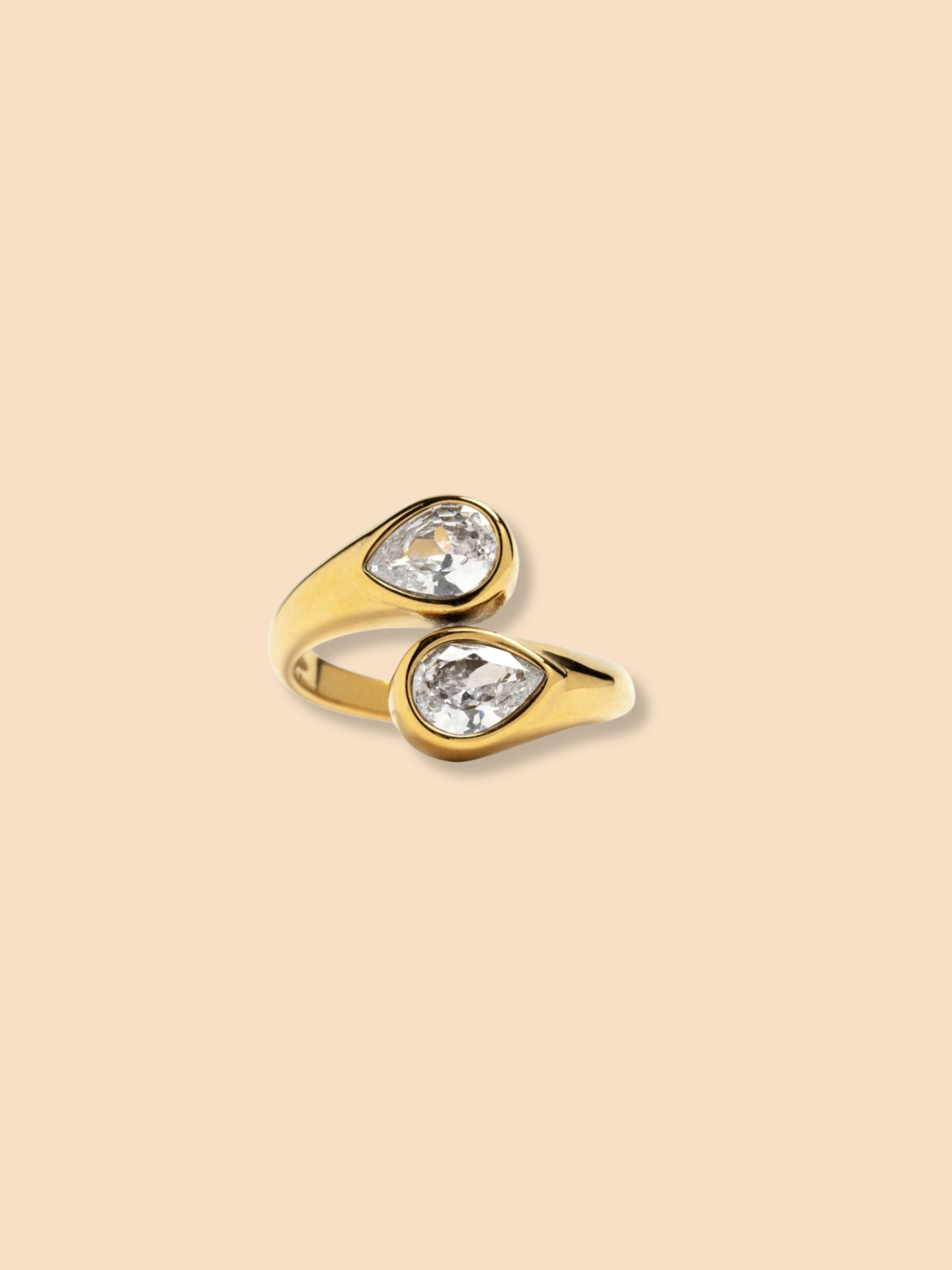 Dos zirconias ring